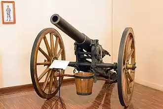 9 cm Kanone C/73. Acquired from the German Empire in (Unknown).