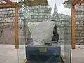 Capital of a Sasanian column in Taq-e Bostan complex with geometrical design
