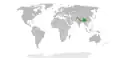 Range of the section Bracteolatae