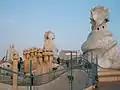 Casa Milà rooftop in Spring