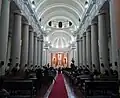 View down the nave