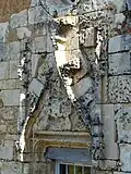 The tympanum of the former chapel