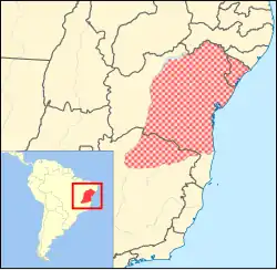 Map of range