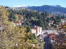 Route terminus in Cercedilla