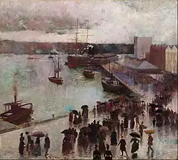 Charles Conder, Departure of the Orient, 1888