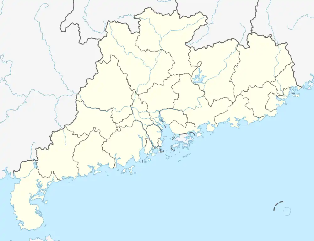 Henglan is located in Guangdong