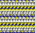 Crystal structure of chlorite viewed along [100] (looking along the layers)