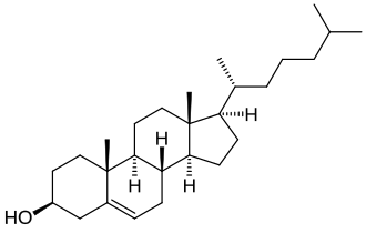 Cholesterol, another polycyclic terpene natural product, in particular, a steroid, a class of tetracyclic molecules (non-aromatic).