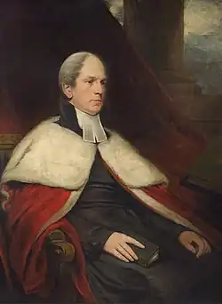 Oil on canvas painting of Christopher Wordsworth