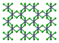 Ball-and-stick model of part of a layer