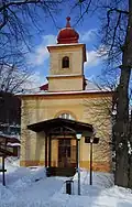 Small church in village
