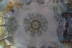 Church ceiling of Morava e Binçës.