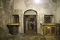 The Prison of Christ in 2007. This prison is where it is believed Jesus was held, incarcerated, before his Passion, and is now located in the Church of the Holy Sepulchre.