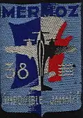 Insignia of CJF 38 - 4 waves - (second model).