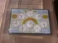 Clock showing Namaz timing
