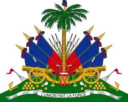 The coat of arms of Haiti includes a Phrygian cap on top of a palm tree, commemorating that country's foundation in a slave revolt.
