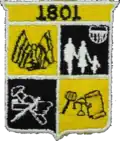 Coat of arms of the City of Rockville (discontinued in 1979)