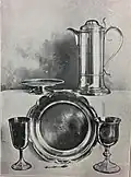 Jessen gave St. John's the silver chalice, flagon, and paten (1814)