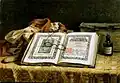 Still life with a book and glasses (1882)