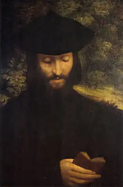 Portrait of a Man with a Book Correggio, 60 × 42.5&nbsp;cm, 1522.