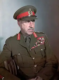 Formal portrait wearing his decorations