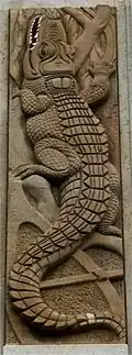 34, rue Pasquier: Crocodile by Saupique