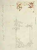 Design of the chamber woodwork. Nationalmuseum, Stockholm, NMH CC 2300