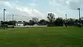 Fighting Wildcats Lighted Main Practice Field - Field House view