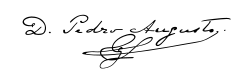Prince Peter August's signature