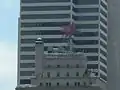 Photo of the roof in which the red pegasus is placed