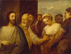 Copy by Teniers after Titian, c. 1655–1656 (16.9 x 22.5&nbsp;cm)