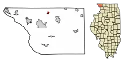 Location of Scales Mound in Daviess County, Illinois