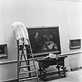 The Anatomy Lesson of Dr. Deijman, returned to the Rijksmuseum, July 1945.