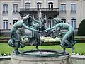 The fountain in Den Brandt Park, Antwerp.