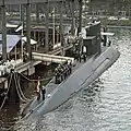 Formal commissioning ceremony for Zwaardvis held in 1972