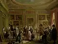 Brentano in his art cabinet