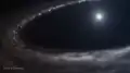 Artist's impression of the debris ring around HD 181327