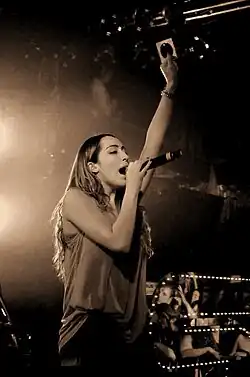 Delilah performing in late 2011