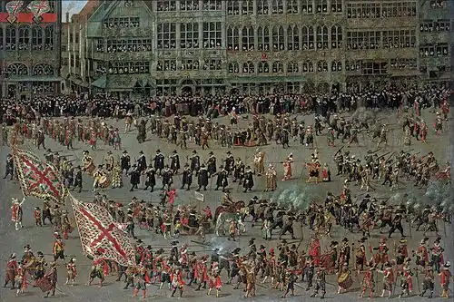 The Ommegang in Brussels on 31 May 1615. The Senior Guilds, by Denis van Alsloot