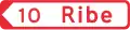 F11: Flag-type direction sign