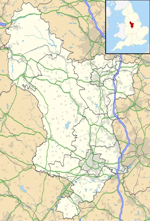 Ockbrook is located in Derbyshire