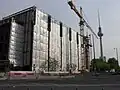 The Palace of the Republic, being dismantled