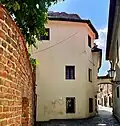 View of the building from Forteczna Street