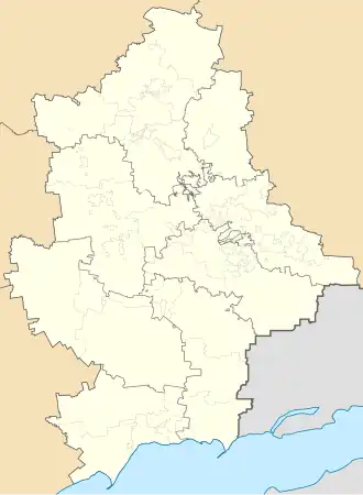 Novodonetske is located in Donetsk Oblast