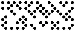 DotCode with 25 width and 10 height