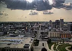 Downtown Jackson from the 12th floor of One Energy Plaza (CMS Energy headquarters)
