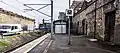 The terminus platform in 2012, the other side of the wall from the through platforms
