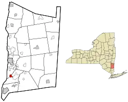 Location of Wappingers Falls, New York