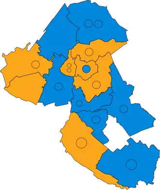 2019 results map