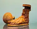 Greek aryballos of a sandaled foot (c. 500 BC)